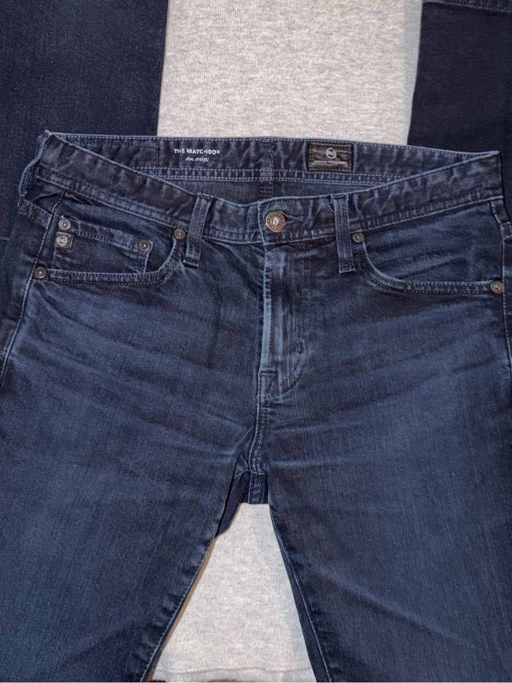 Ag Adriano Goldschmied Women’s Deep Indigo Slim Straight Jeans